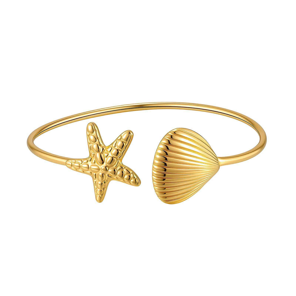 Shell Adjustable Stainless Steel Bracelet Unisex