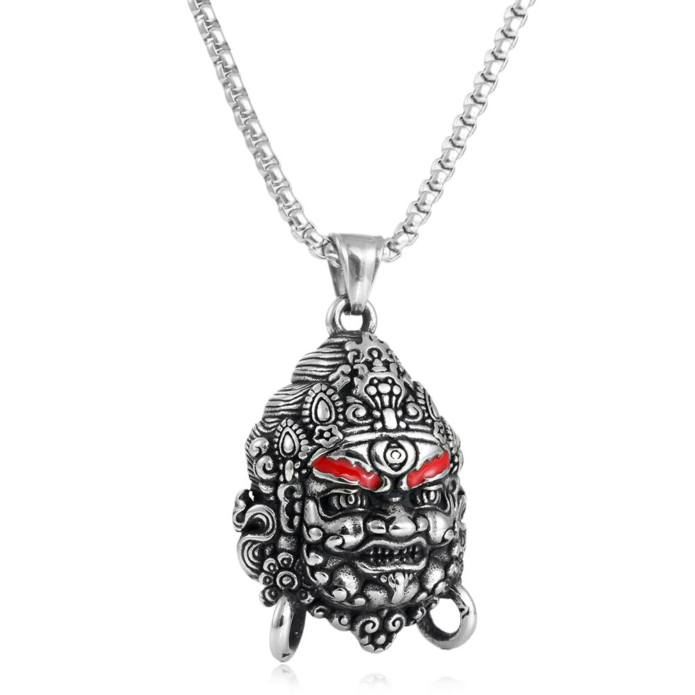 European And American Stainless Steel Lion Pendant Necklace