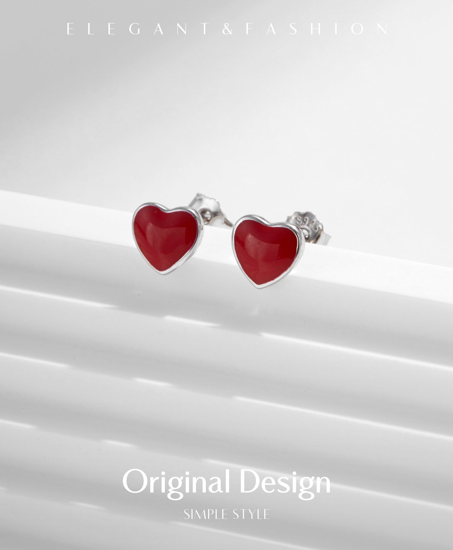 Planderful Everyday Genie Heart Stud Earrings – Charming Sweetheart Design