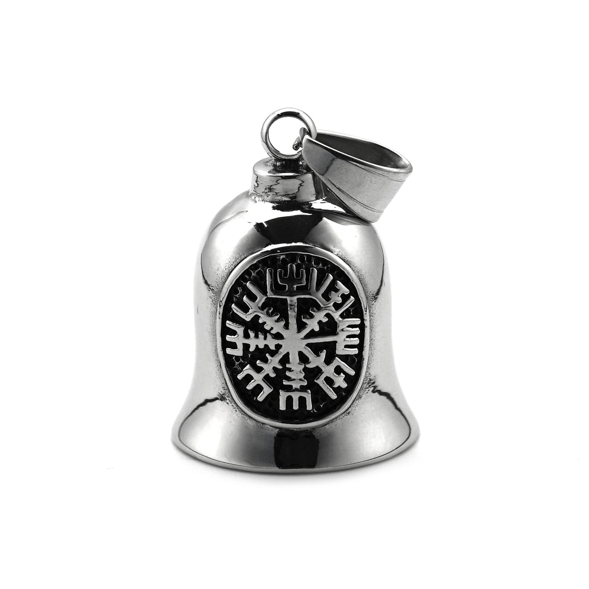Vintage Viking Compass Stainless Steel Pendant Necklace