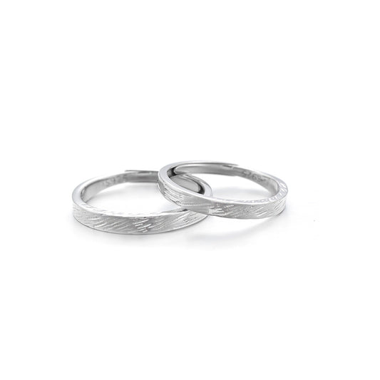 Planderful Everyday Genie – Textured Imprint Couple Ring for Girlfriend