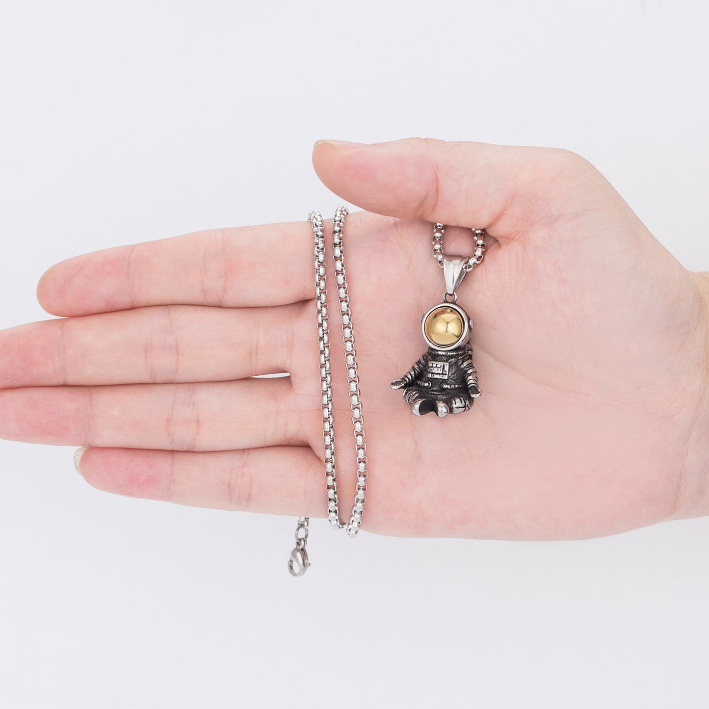 Titanium Steel Necklace – Statement Hip-Hop Edition