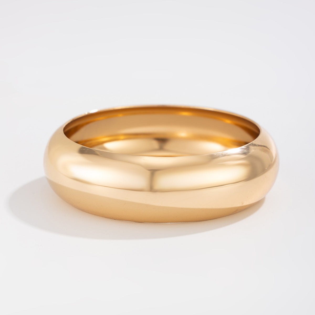 Planderful Vienna Verve Metal Bracelet For Trendsetting Women Glossy Stacking Statement Jewelry