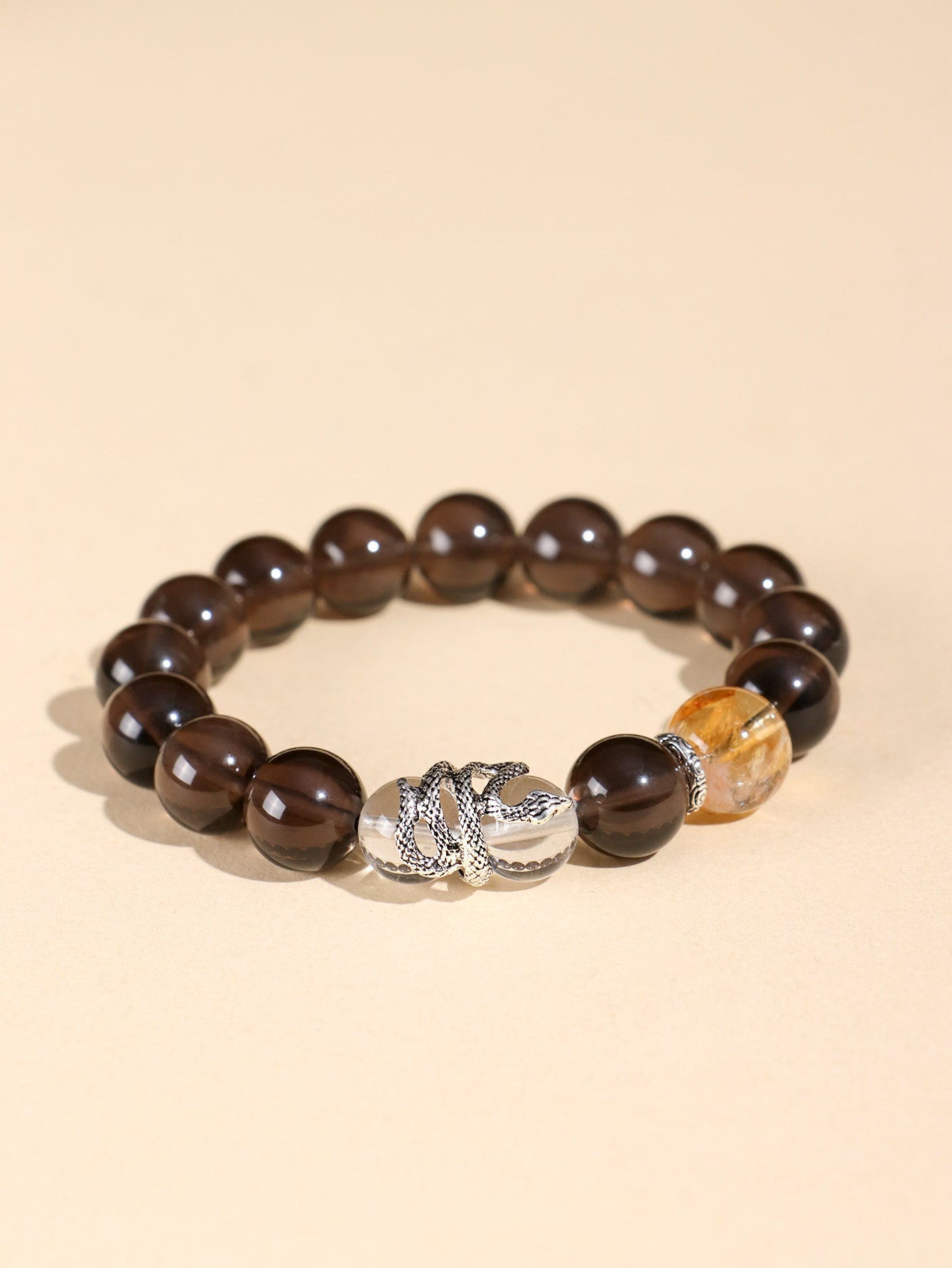 Planderful Fortune's Favor Amethyst Couple Beaded Bracelet – High-End Crystal Design