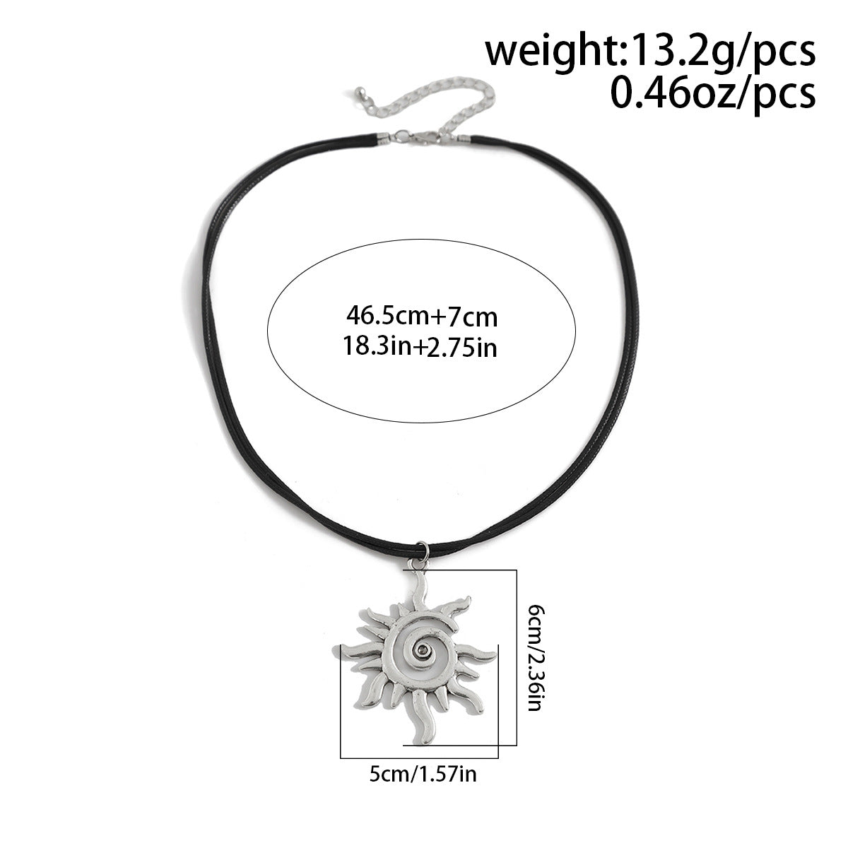 Sun Pendant Beach Necklace