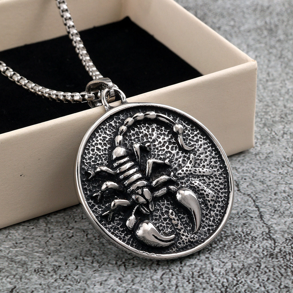 Vintage Scorpion Stainless Steel Men's Ring
