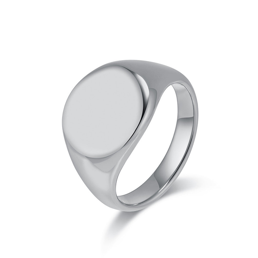 European And American Cold Neutral Wind Titanium Steel Ring