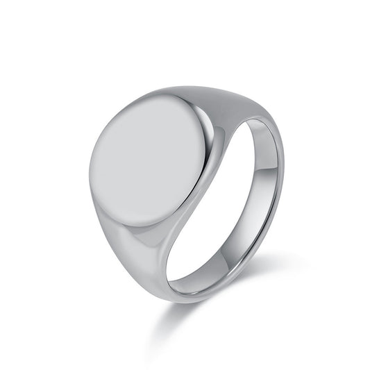 European And American Cold Neutral Wind Titanium Steel Ring