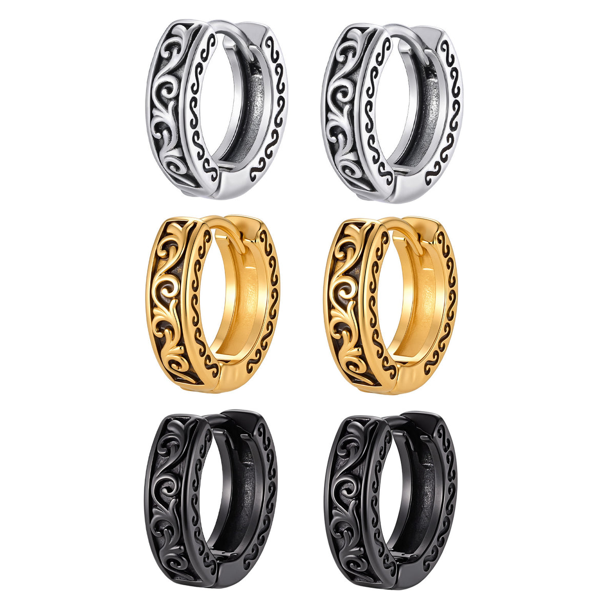 Modern Stainless Steel Earrings — Multiple Styles