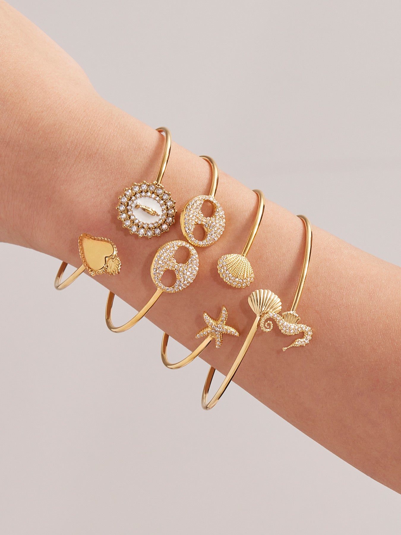 Planderful Everyday Light Luxury Zircon Geometric Bracelet