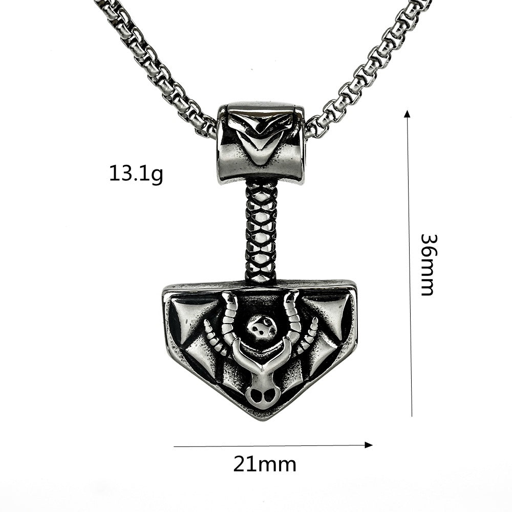 Vintage Viking Stainless Steel Men's Pendant Necklace
