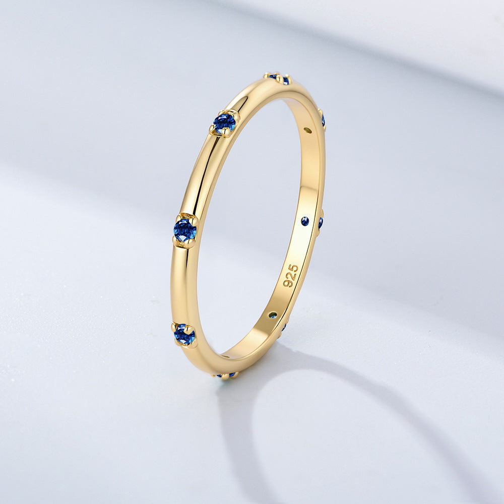 S925 Sterling Silver Zircon Ring Style Zircon Ring