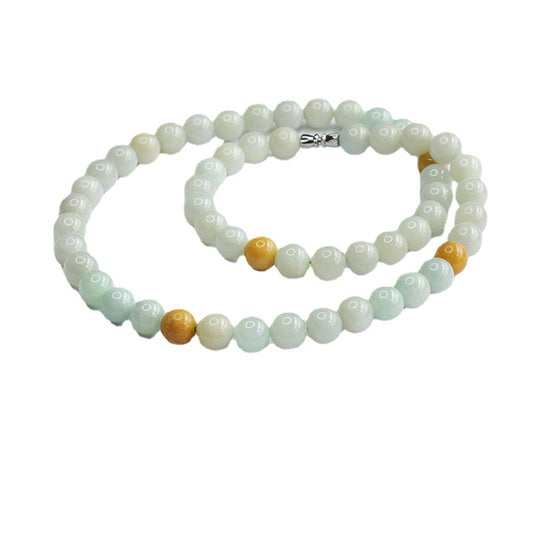 Natural A Grade Jade Necklace Multi-treasure Beads String Jade Jewelry