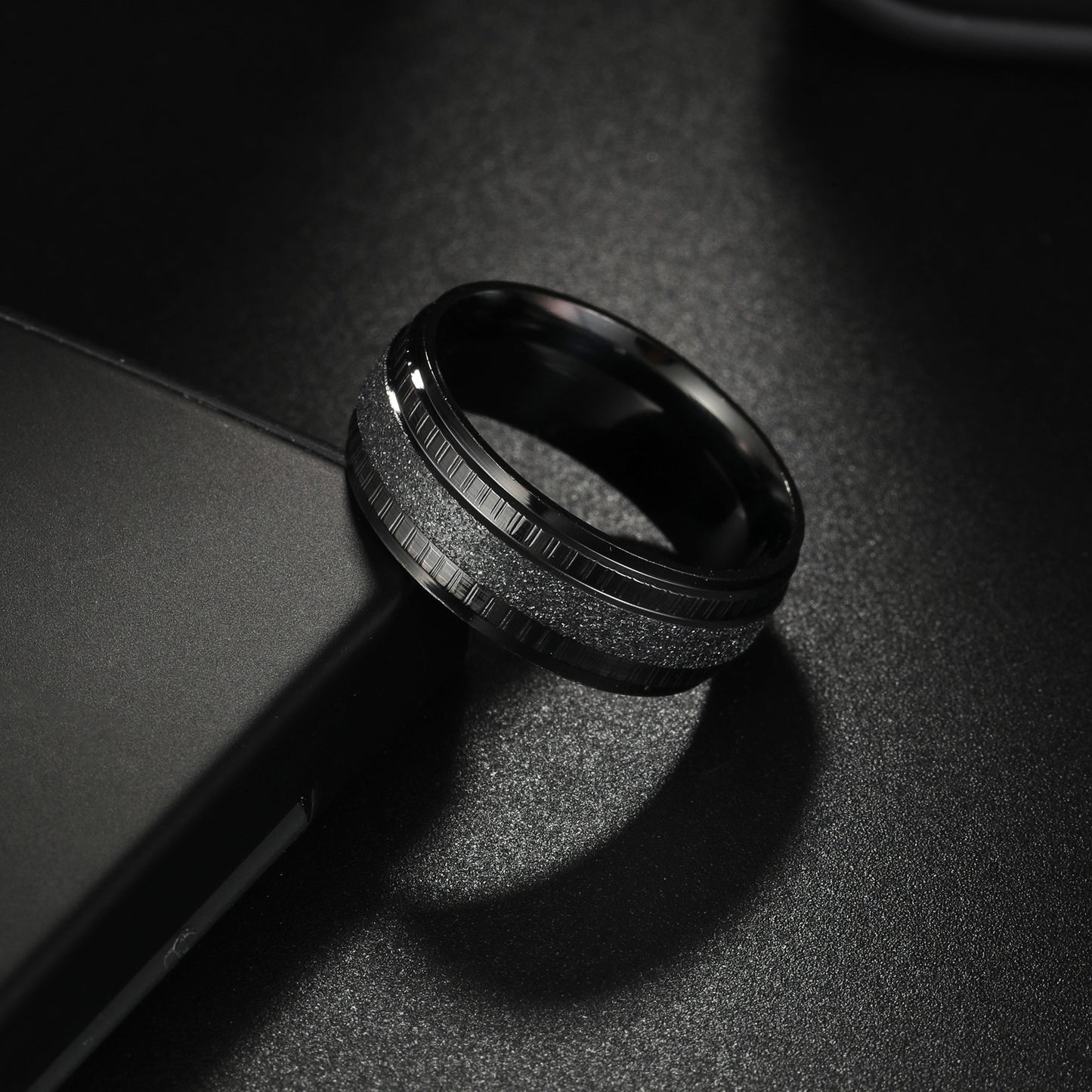 Planderful Everyday Genie Stainless Steel Couple Ring Unisex Wedding Band Durable Statement Design For Couples