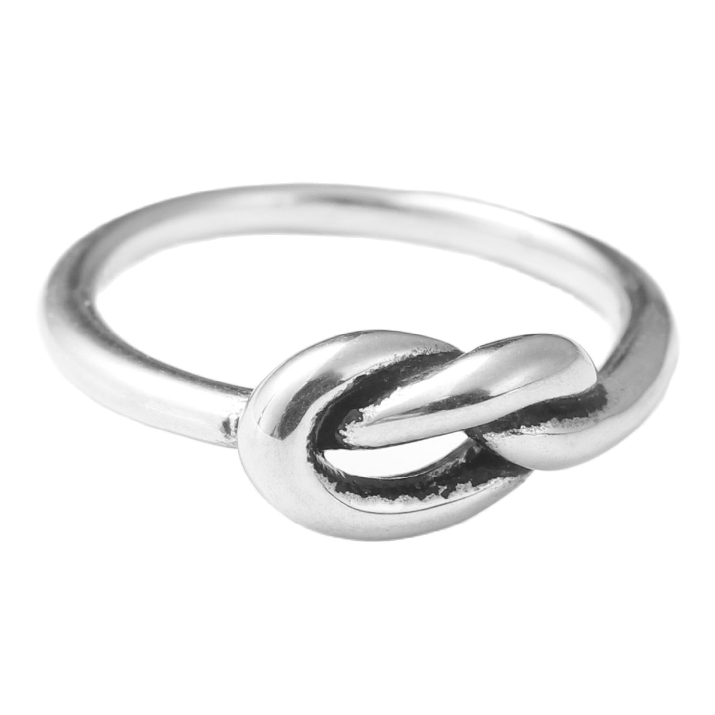 Titanium Steel Braided Knot Ring for Men - Retro Trendy Personalized Jewelry Accessory