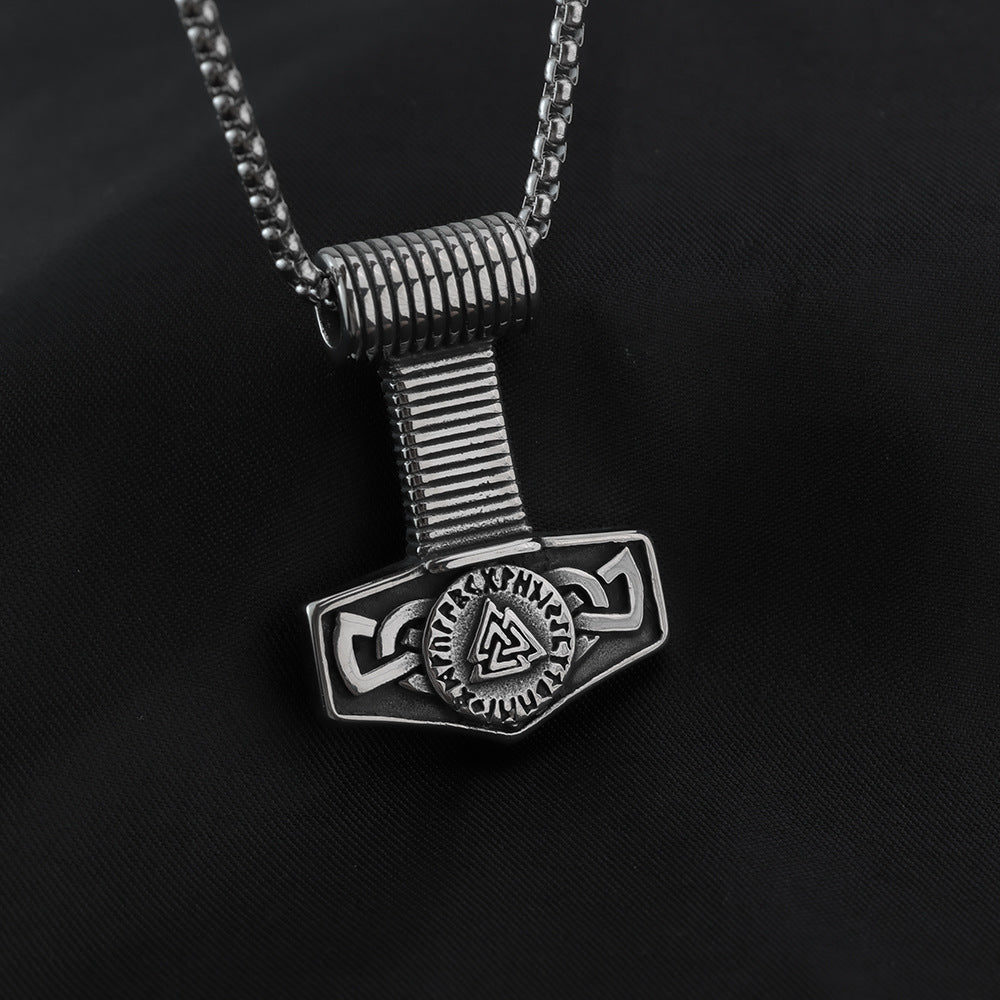 European And American Neckwear Viking Thor's Hammer Pendant