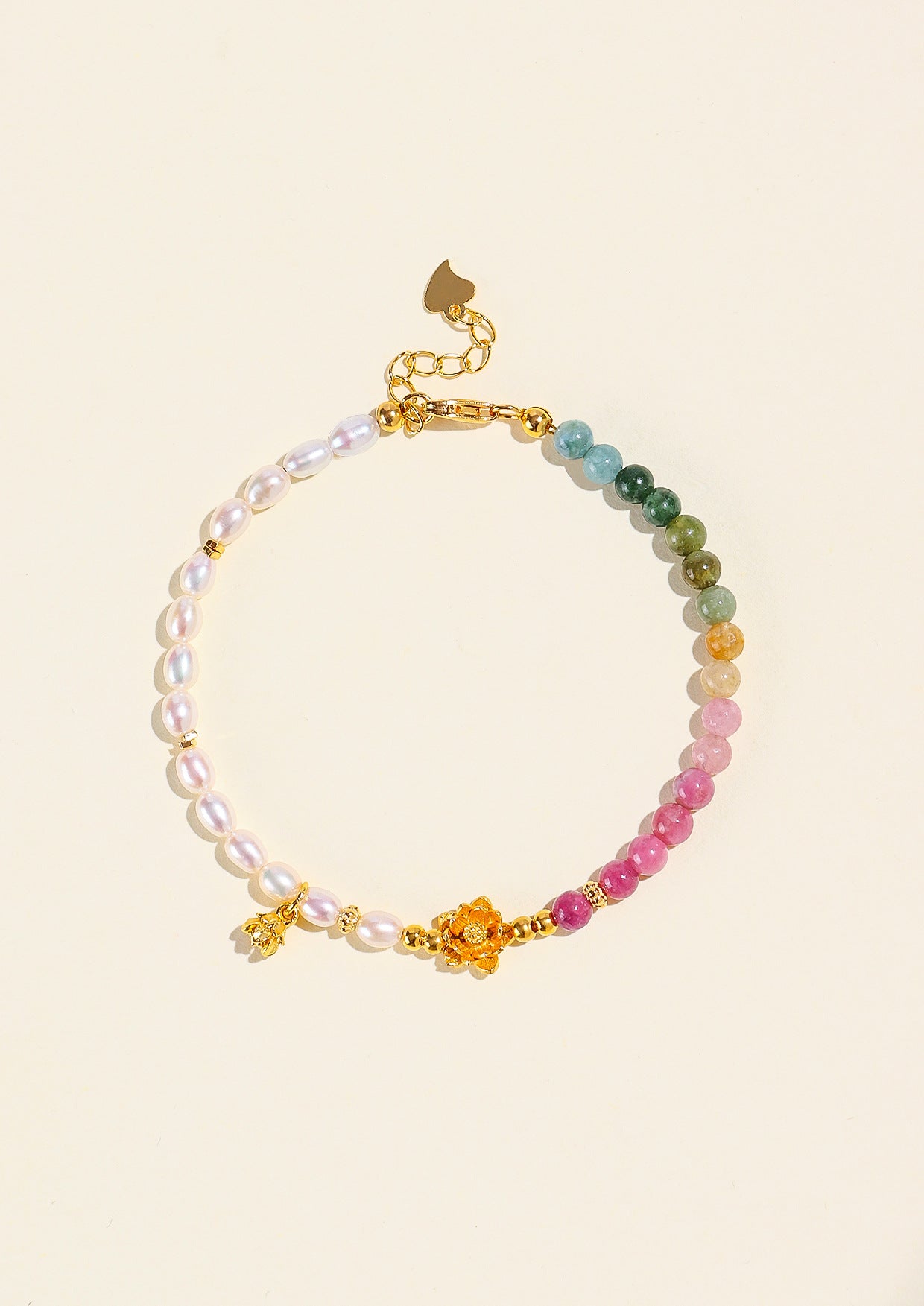 Planderful Fortune's Favor Bracelet – Fresh and Sweet Tourmaline and Pearl Design