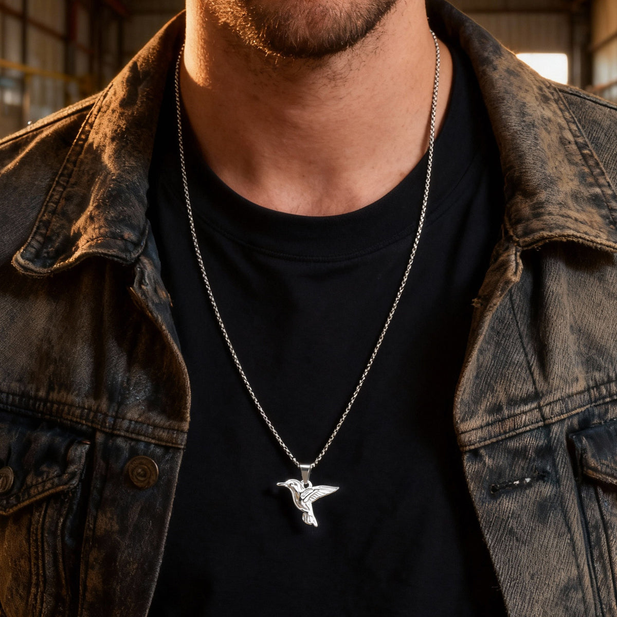 Hummingbird Stainless Steel Pendant
