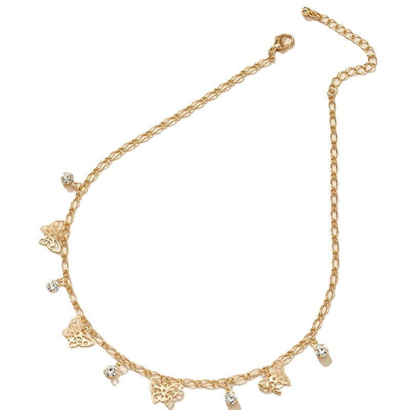 Hollow Butterfly Pendant Necklace - Vienna Verve Collection