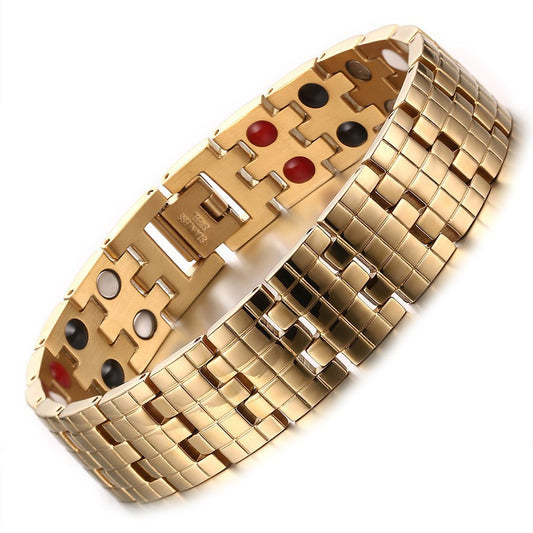 Stainless Steel Bracelet Men's Magnet