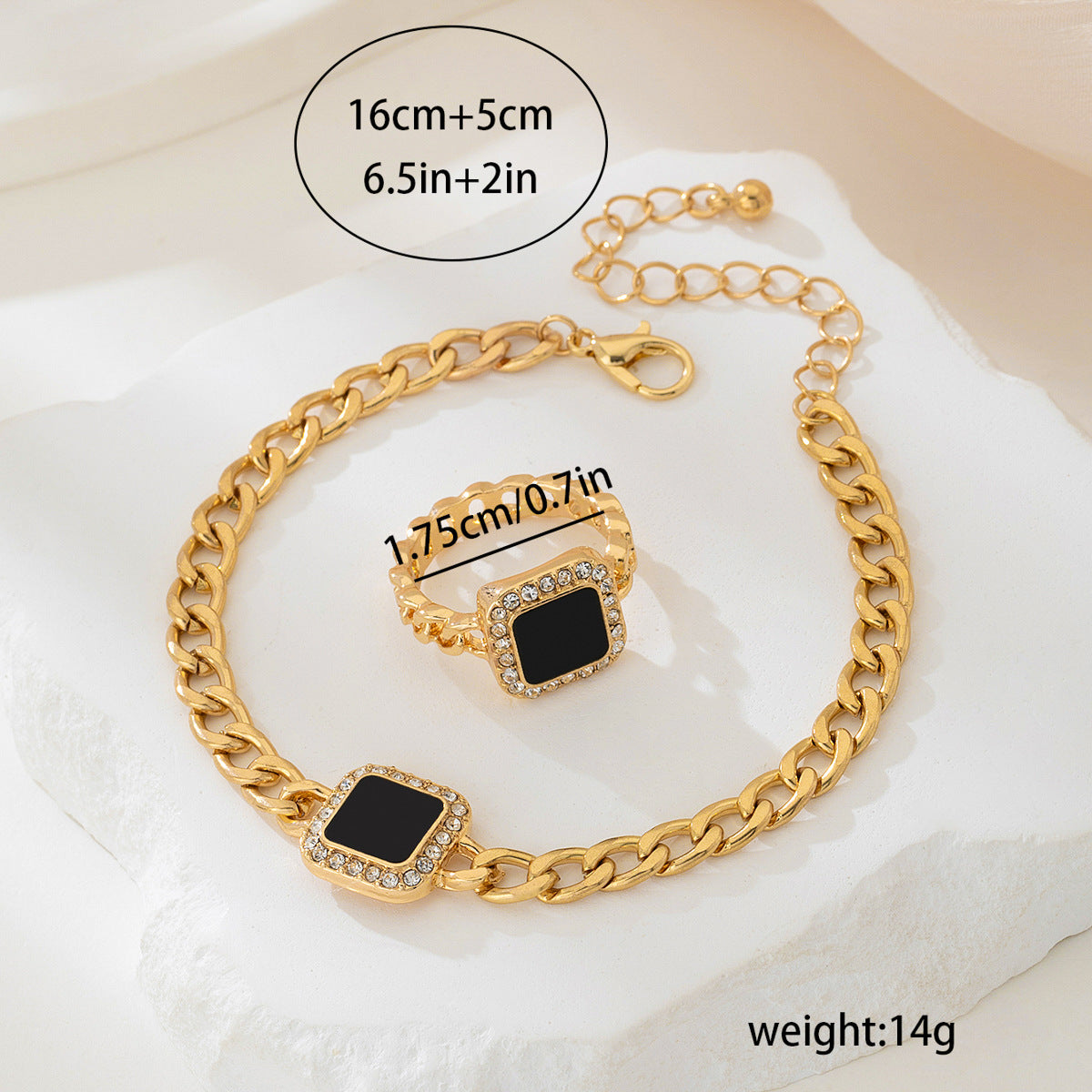 Elegant Metal Geometric Jewelry Set for Fashionable Women