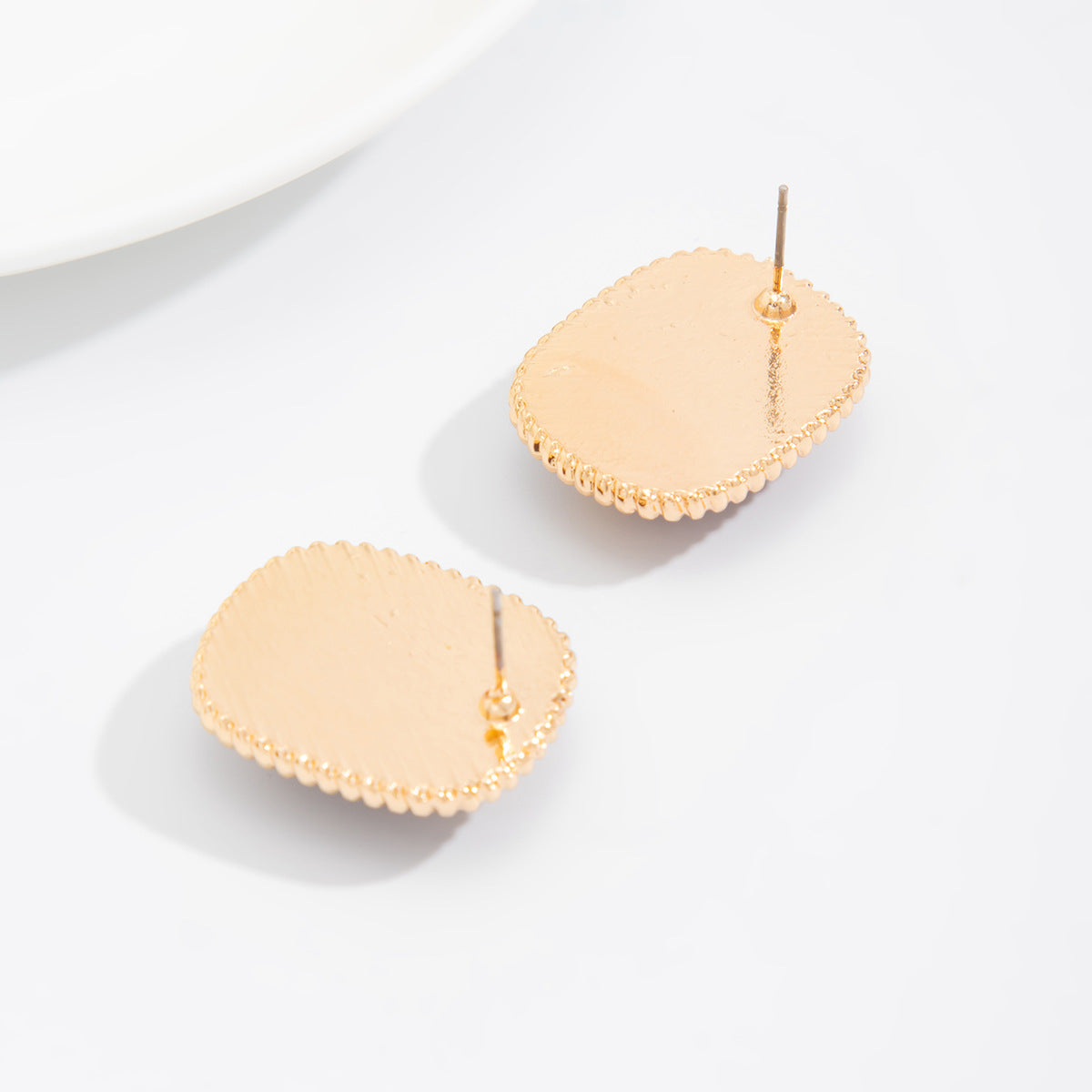 Planderful Vienna Verve Tiger's Eye Square Stud Earrings For Women Elegant Geometric Retro Jewelry