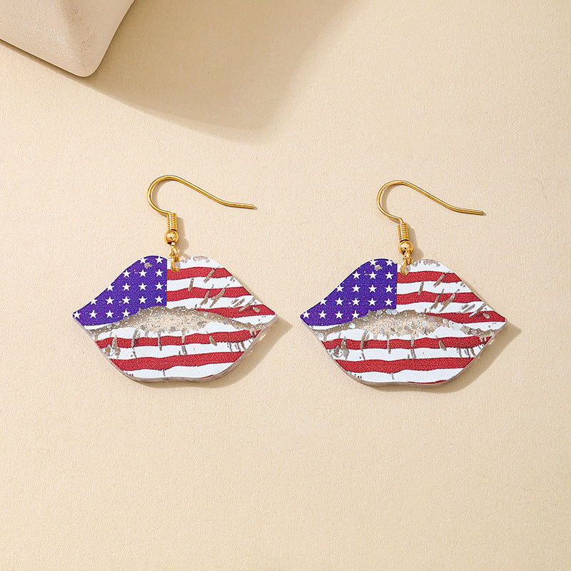 Planderful Vienna Verve Earrings – Stylish Acrylic Love Map Design