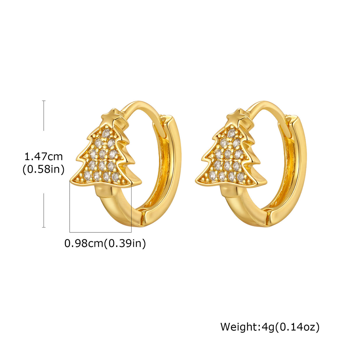 Zircon Floral Earrings