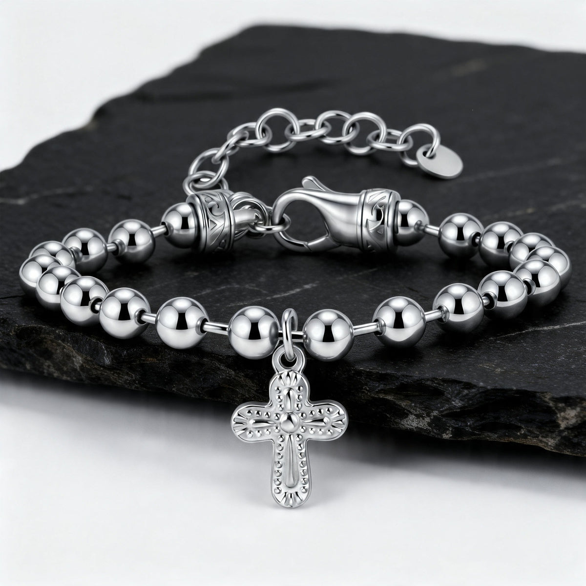 Cross Stainless Steel Bracelet