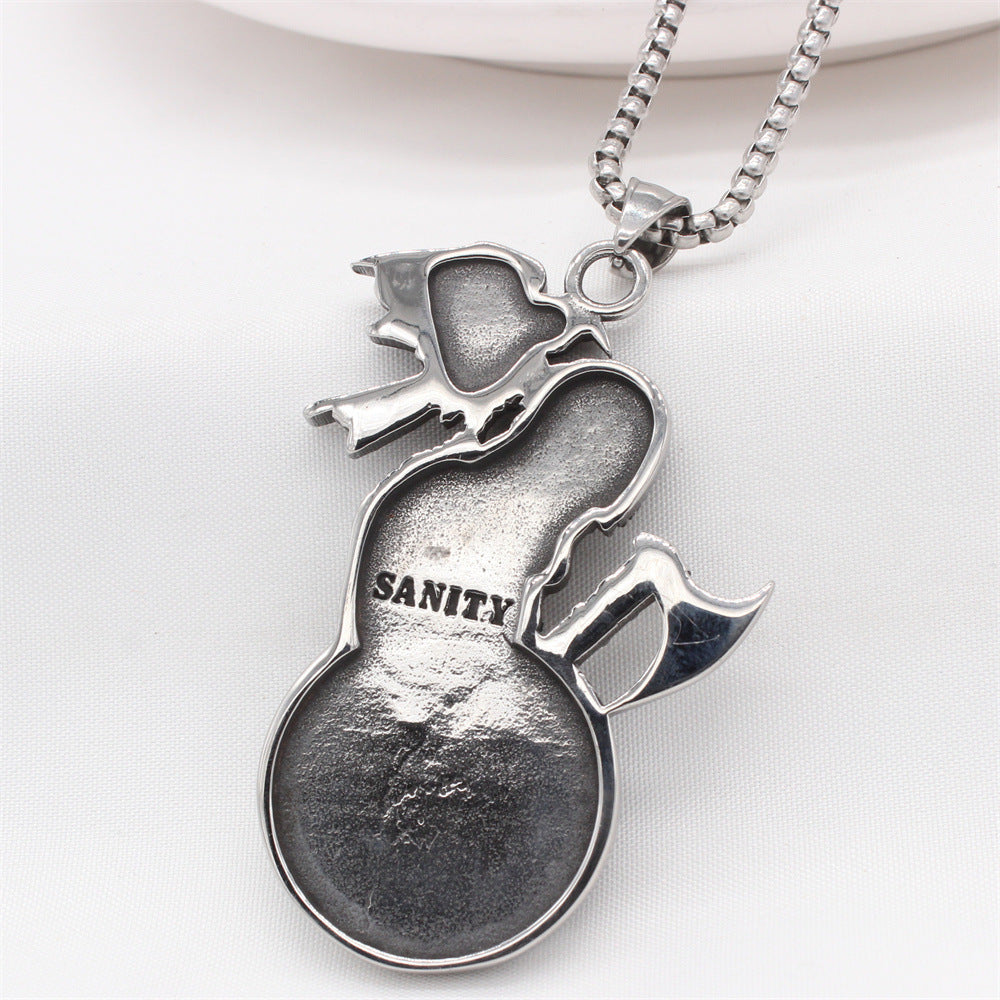 Planderful Norse Legacy – Retro Viking Axe Titanium Steel Pendant Necklace for Men