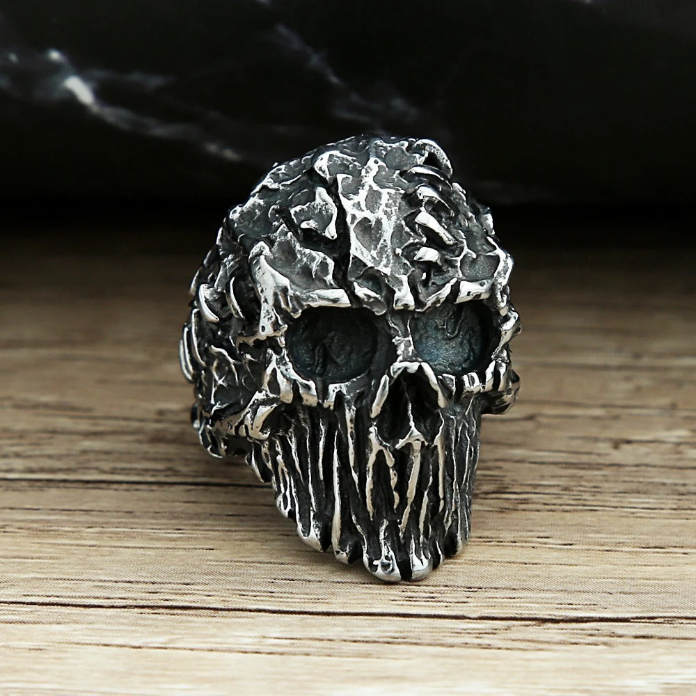 Punk Skull Stainless Steel Men's Ring