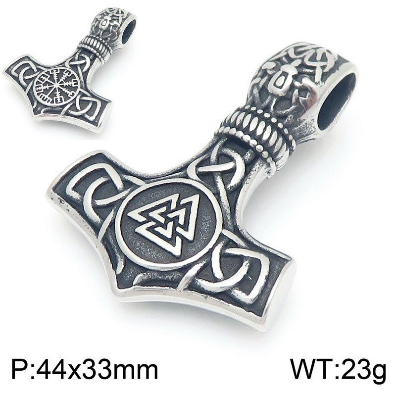 Planderful Norse Eye Of Horus Necklace Titanium For Men Bold