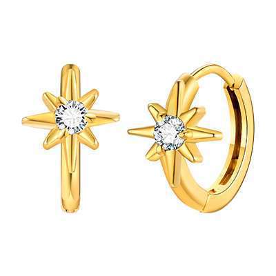 Stainless Steel Heart Earrings — Nine Styles