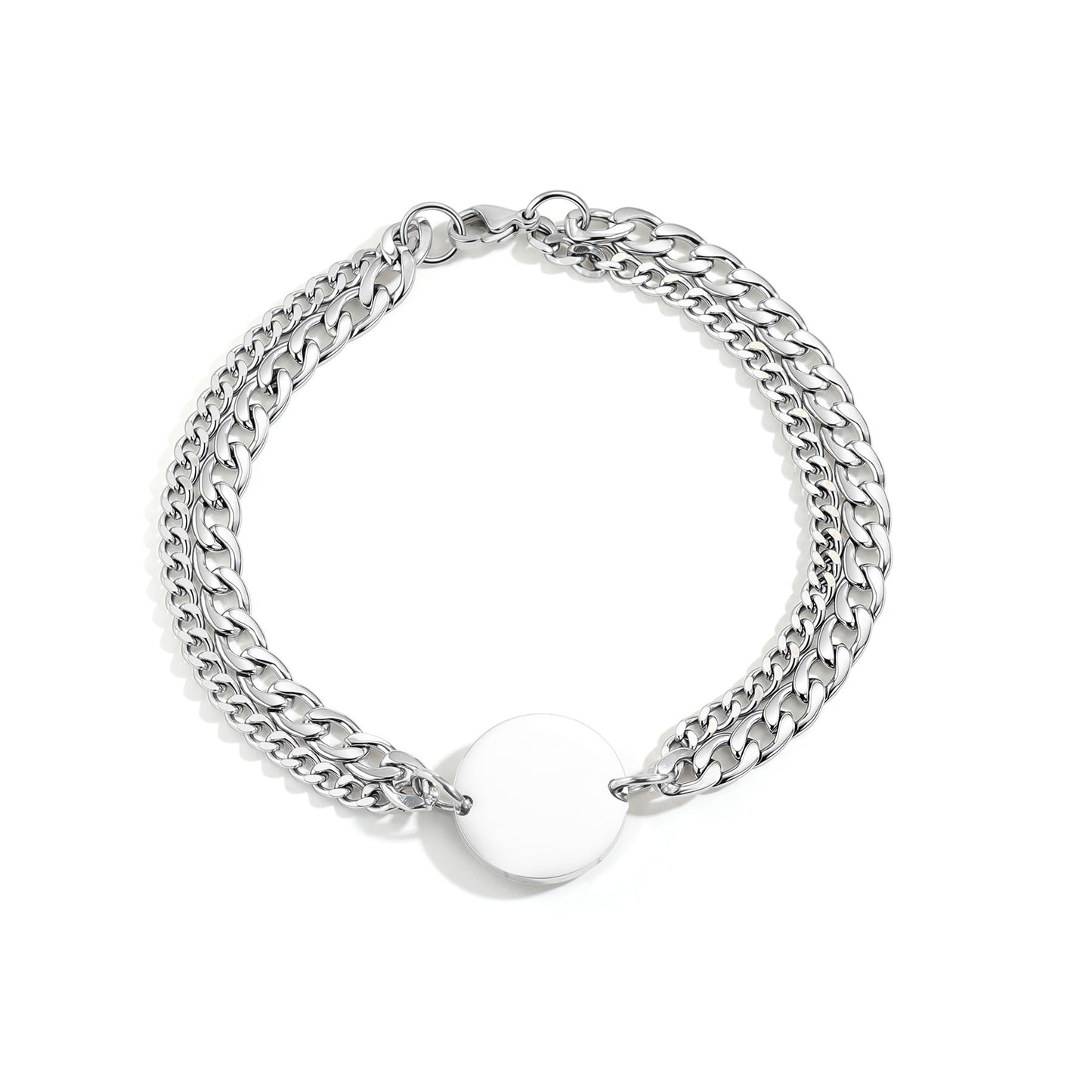 Planderful Everyday Genie Stainless Steel Unisex Double Layer Bracelet For Couples
