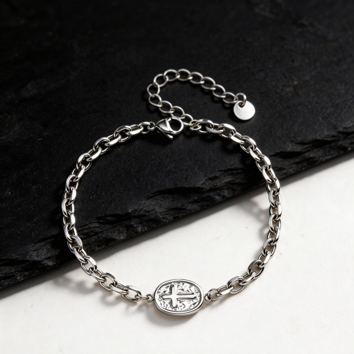 Cross Stainless Steel Bracelet