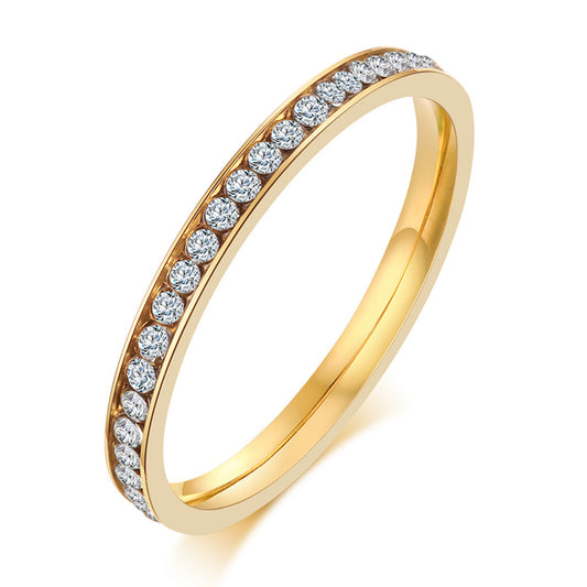 Japanese And Korean Personality Simple Style Women's Ring