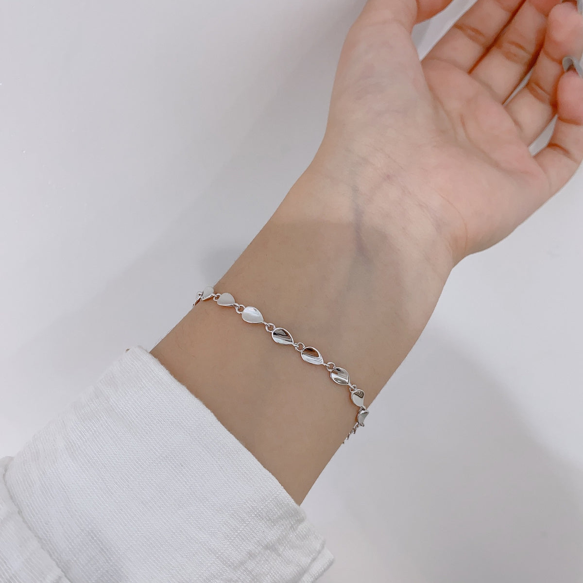 Minimalist Simple 925 Sterling Silver Bracelet