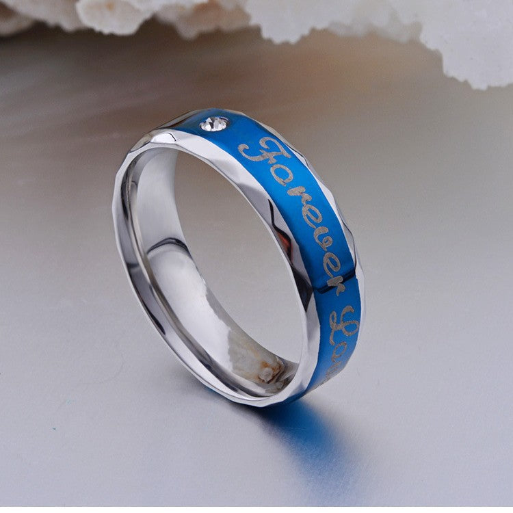 Ring – Blue Forever Love Couple Stainless Steel