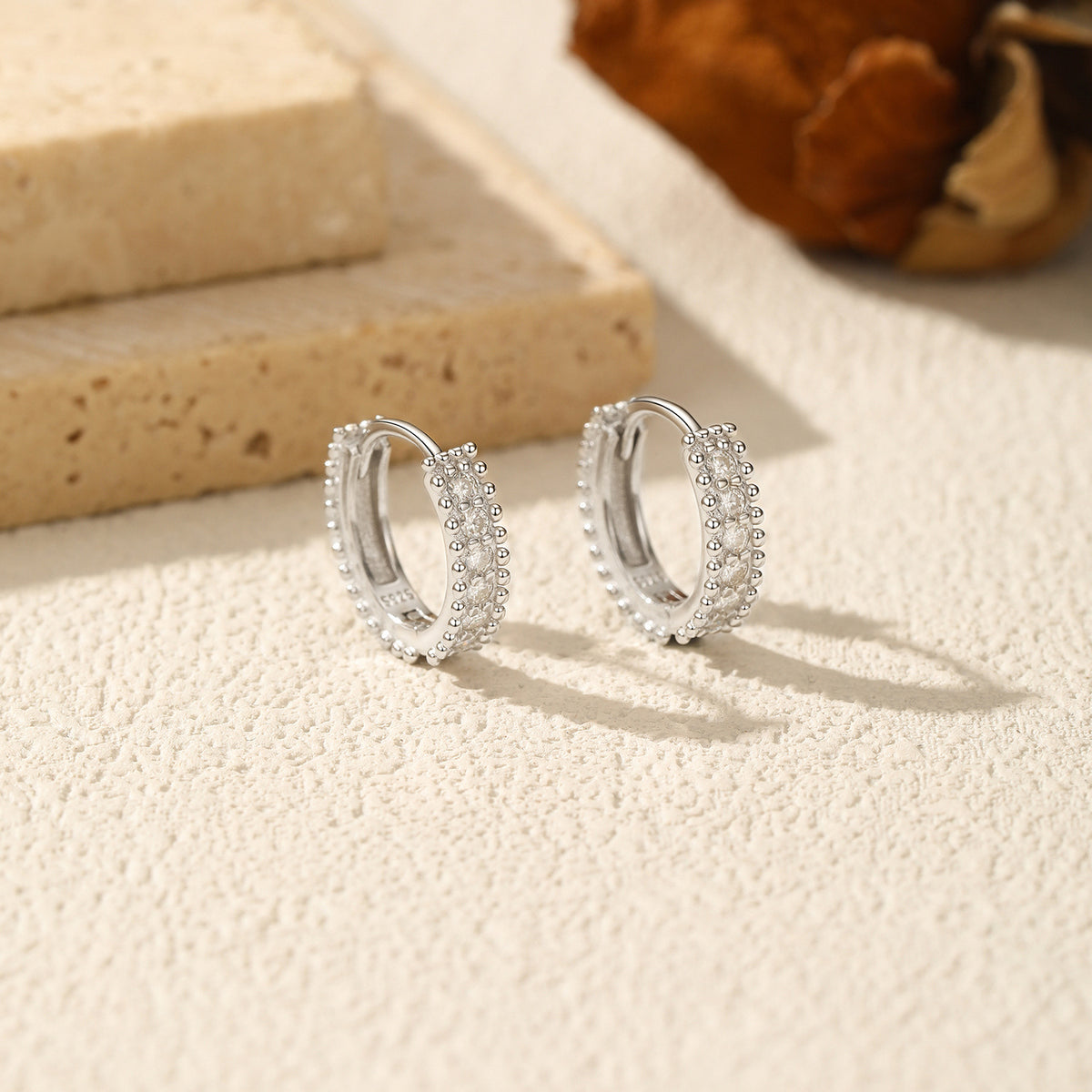 925 Sterling Silver Classic Moissanite Earrings