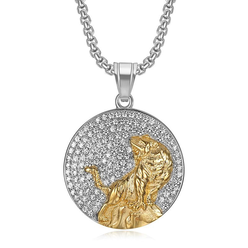 Steel Necklace - Luxury Tiger Pendant