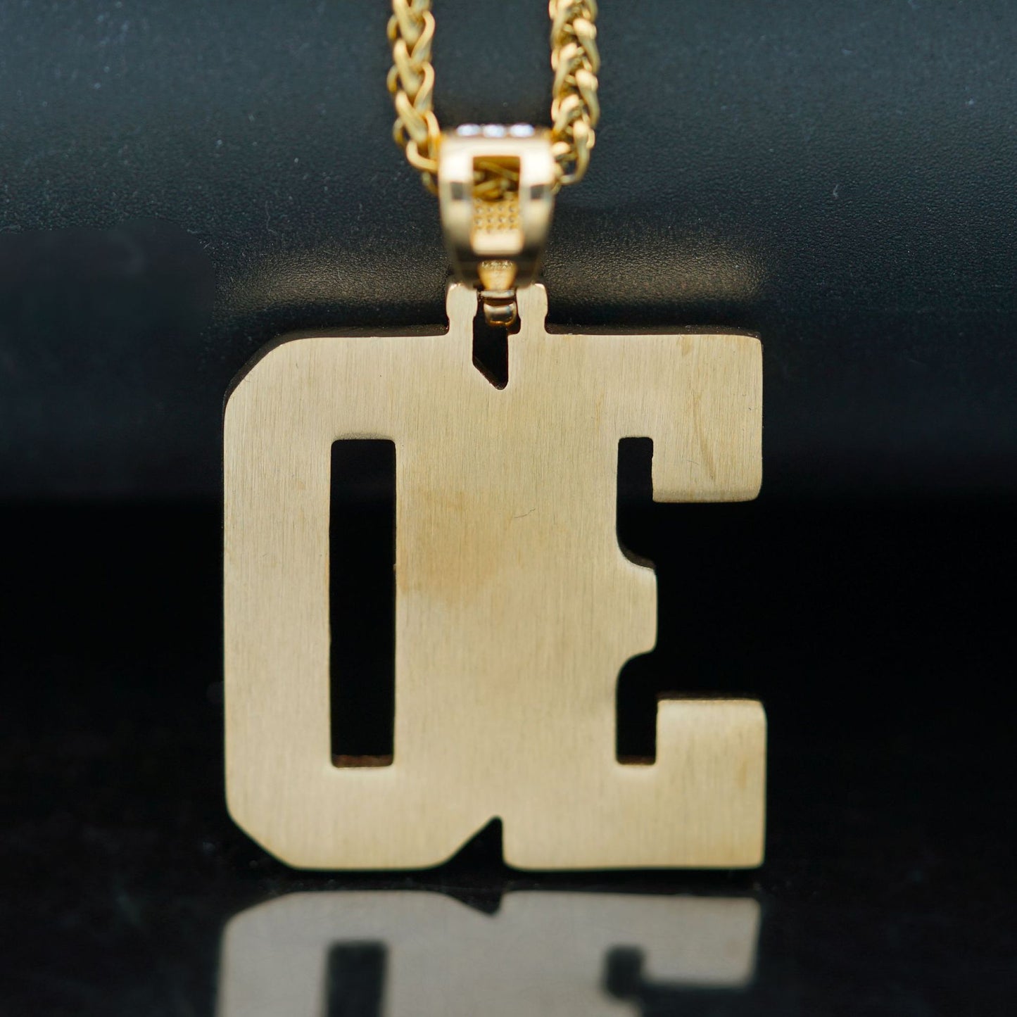 Zircon Necklace – Statement Hip Hop Jewelry In Gold Plated Stainless Steel Pendant