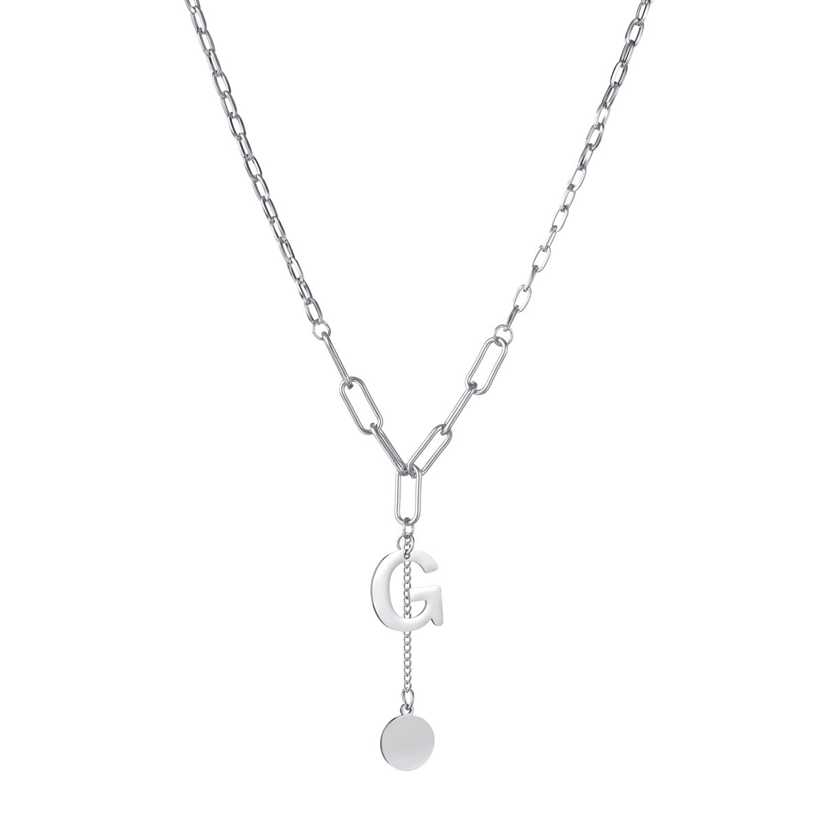 European & American Titanium Letter Pendant Couple Necklace - Unisex Jewelry Supply