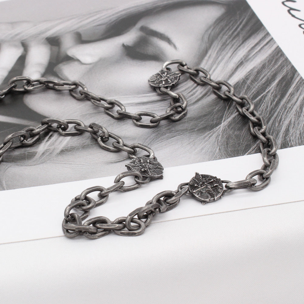 Titanium Steel Necklace For Unisex Protection Statement By Planderful Everyday Genie Collection