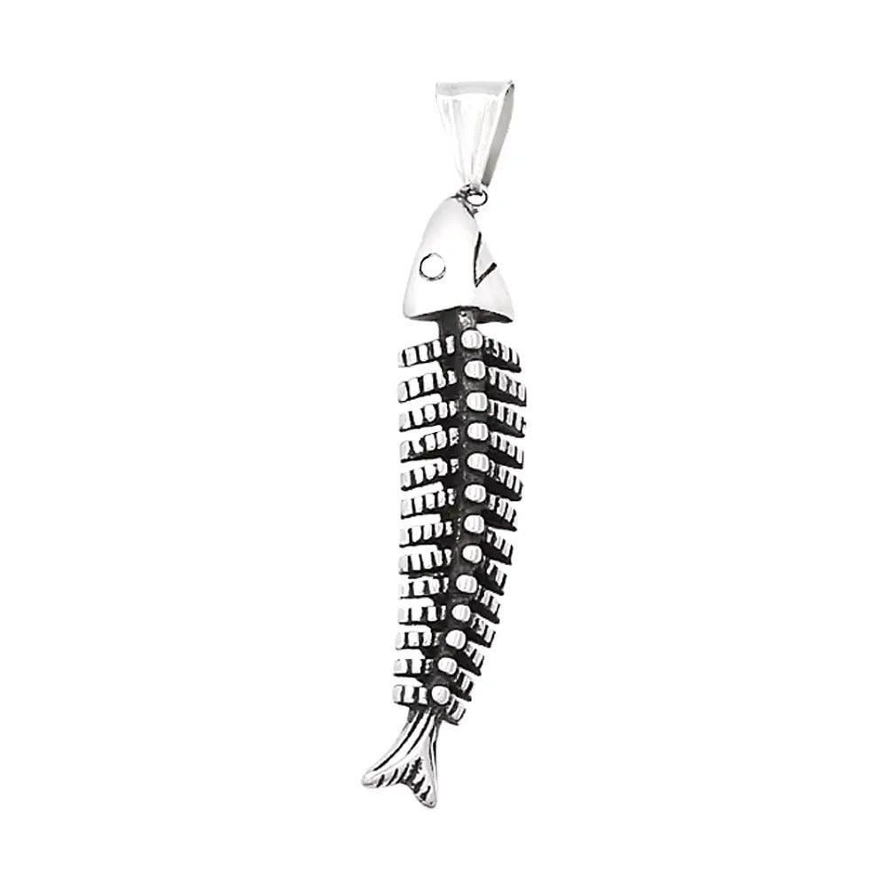 Punk Skull Stainless Steel Pendant Necklace