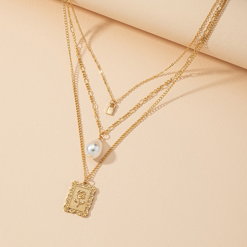 European and American Wholesale: Vienna Verve Rose Necklace with Cross-Border Fashion Neck Decoration