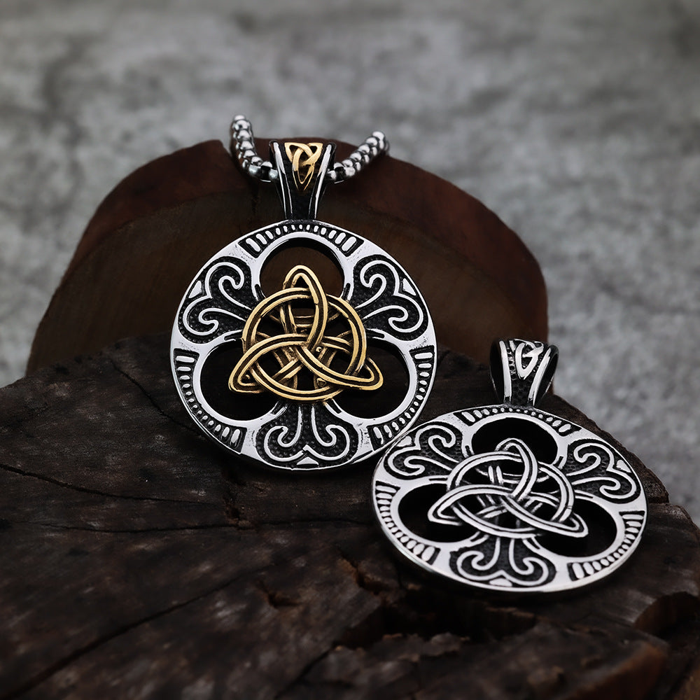 European and American Style Viking Celtic Knot Pendant Necklace