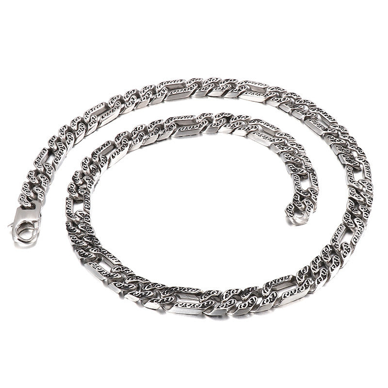 Stainless Steel Necklace,, Casting Titanium Steel Necklace Bouncing