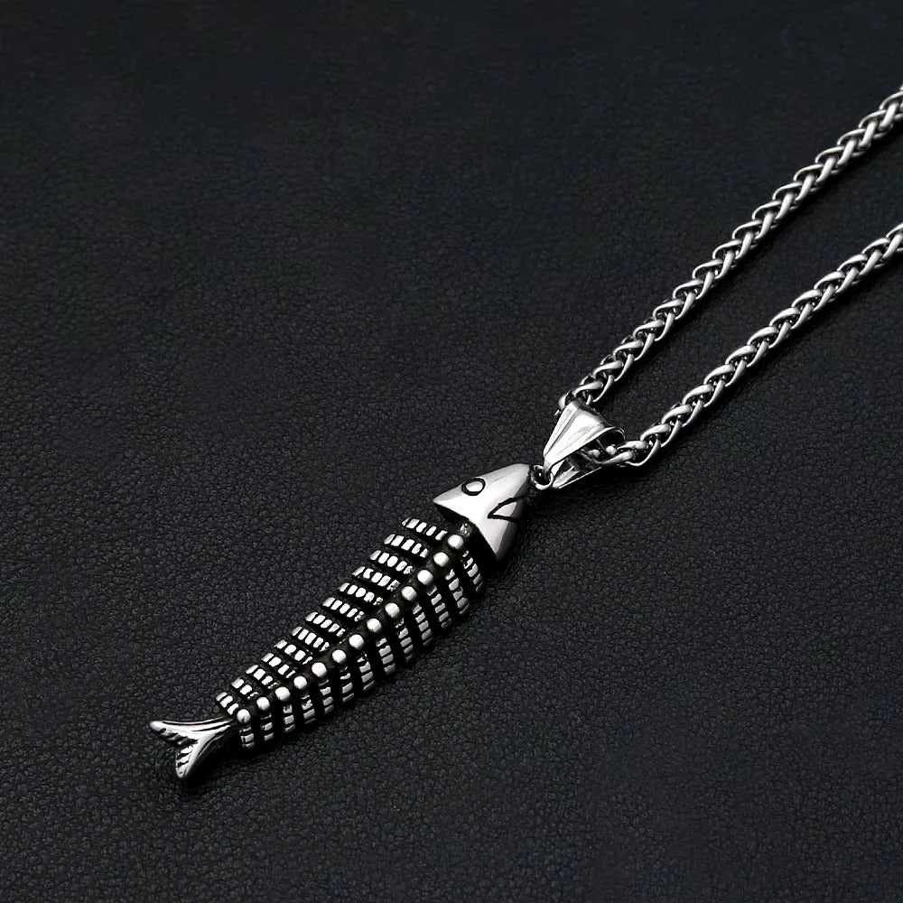 Punk Skull Stainless Steel Pendant Necklace