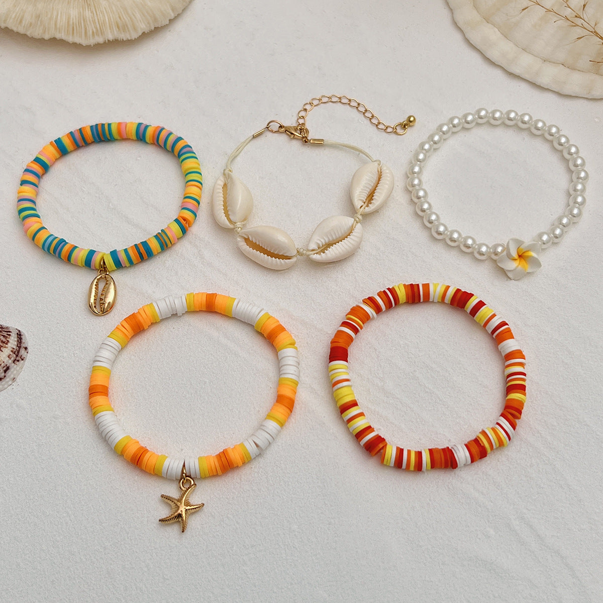 Planderful Vienna Verve Bracelet Set – Bohemian Beaded Flower Design