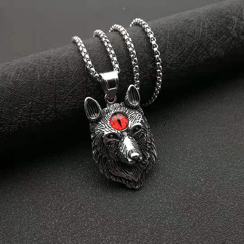 Steel Necklace – Vintage Nordic Vikings Punk Totem Pendant For Everyday Style Look
